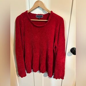Karen Scott Red Crew Neck Sweater xl